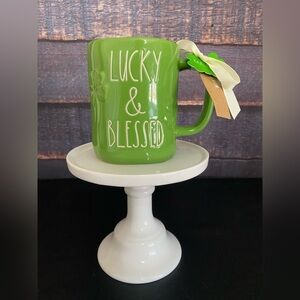 Green 'Lucky & Blessed' Mug